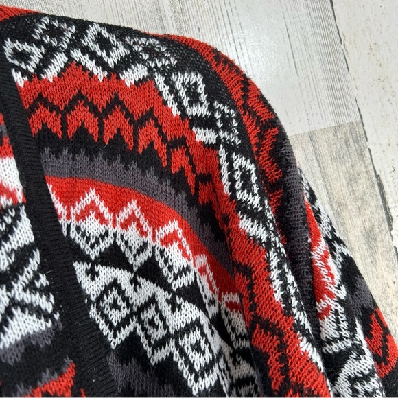 ALISON ANDREWS Black Rust Open Cardigan Sweater 2X - Picture 2 of 7